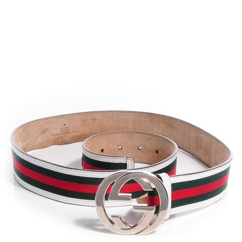 gucci white belts